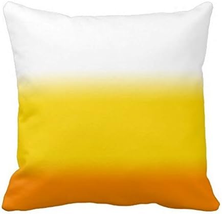 Candy Corn Ombre Halloween Pillow Case