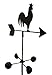 EDMBG Weather Vane Rooster 6 Feet Tall Black Garden Mount Yard Decor