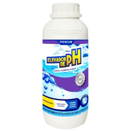 VO DOCIA, ELEVADOR DE PH agua de piscina Brilhante o Ano Inteiro 1l