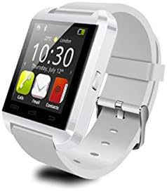 ANDROSET Smartphones LCD Smartwatch Bluetooth V3.0 Support Message Display - White