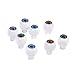4 Pairs 4 Colors Round Acrylic Doll Eyes Eyeballs 8mm