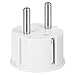 Yubi Power European German Schuko Power Plug Adapter 10 Pack - Shucko Type E/F for France, Germany, Spain, Sweden, Turkey, Ukraine and More!