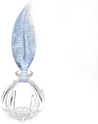 Murano Art Collection European Crystal Feather Perfume Bottle