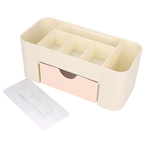 Kemilove Space-saving Racks Cosmetic and Jewelry Storage Organizer with Drawers (Pink (Wall-mount))