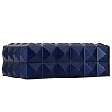 Colibri Metallic Navy Quasar Desktop Humidor