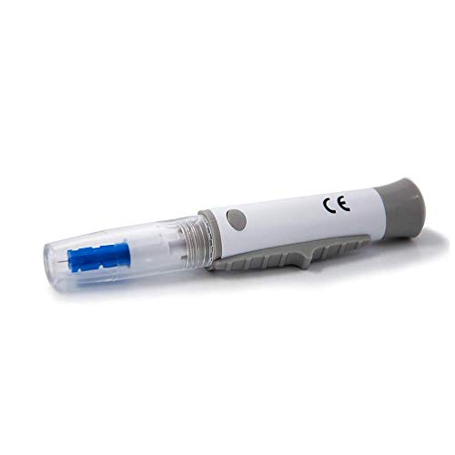 GlucoGorx® Blood Glucose Diabetes Testing Kit - 10 Blood Test Strips, 25 Sterile Lancets, Glucometer, Depth Controlled Lancing Device, Control Solution, User Manual & Convenient Carrying Case