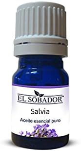 Salvia (Salvia Sclarea) - Aceite Esencial 100% Puro de Grado Terapéutico - Propiedades relajantes - Ideal para ayudar a tonificar la piel (0.34 Oz)