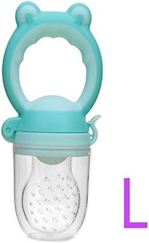 Vertily カエルヘッドかみ音楽でバルク赤ちゃんフルーツ食品サプリメントフィーダー幼児赤ちゃんのおしゃぶり野菜果物 幼児の歯が生えるおもちゃのリングチュアブルsoother