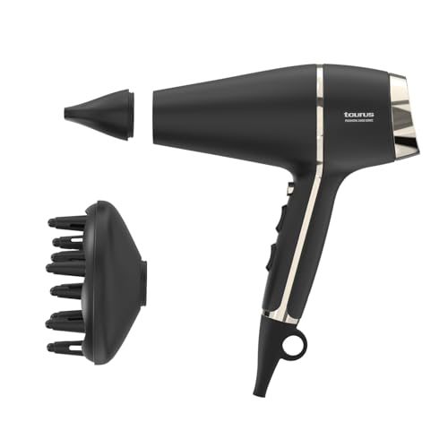 - Secador de Pelo 2400W, Iónico, Motor AC, Difusor, Aire Frío