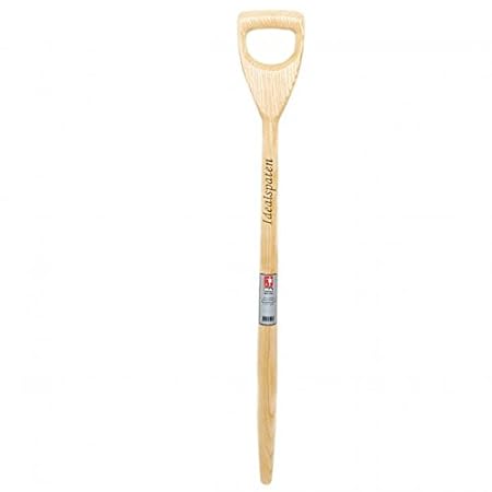 Dalhoff Ideal Spatenstiel Esche mit D-Kopf 85 cm für 44 mm Tüllen Gebogen und Lackiert