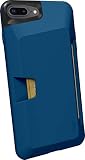 Smartish iPhone 7 Plus / 8 Plus Wallet Case - Wallet Slayer Vol.1 [Slim + Protective + Grip] Credit Card Holder for Apple iPhone 8 Plus / 7 Plus (Silk) -Blues on the Green