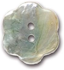 Gafforelli - Made in Italy Real Mother of pearl Button in Natural color (5 pieces per bag) (22.4 mm)