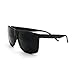 Juicy Orange Dark Black Lens Men's Sunglasses Classic Square Frame Black