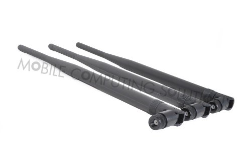 CCC - 3 Pack of 7Dbi RP-SMA Omni Directional B/G/N Band 2.4Ghz and 5.8Ghz Antennas Wifi Signal Boosting Kit ASUS PCE-AC66 AC1750 RT-N16 RT-AC66U RT-N66U RT-N66R RT-AC66R D-Link N300 DIR-655 DIR-665 DGL-4500 DIR-835 TP-Link TL-WDR4300 TL-AC1750 TL-WR1043ND TL-WR2543ND TL-WR940N TL-WR941ND Buffalo WRZ-HP-G450H N450 Trendnet TEW-639GR TEW-692GR TEW-691GR Belkin F5D8231-4 N1 or any Other Router or Mini PCIE Card That Uses 3x RP-SMA Antennas