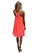 ReachMe Womens Summer Sexy Vibrant Color Chiffon Bathing Suit Cover Up(3 Solid Coral L)