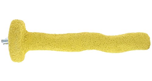 Sweet Feet and Beak Thermal-Lite Natural Patented Perch, X-Large â€“ Yellow- Perfect for Keeping your Bird's Feet and Beaks Healthy