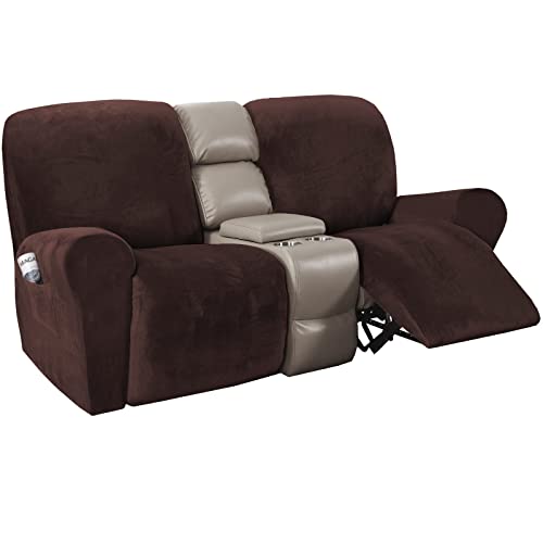 H.VERSAILTEX Velvet Stretch Recliner Couch Covers 6Pieces Recliner