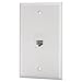 IBL-1 Port Cat6 Keystone Ethernet Female to Female Wall Plate White