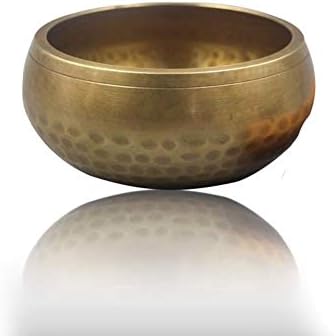 czos88 Singing Bowl Metal Religious Decorative Craft Handmade Sound Therapy Silent Mind Home Gift Meditation Manual Tapping Yoga Relaxation Tibetan Buddhist(8cm)