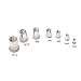 Waycreat Stainless Steel Rivet Nut, Threaded Rivetnut Insert Nutsert M3 M4 M5 M6 M8 M10 M12 Assortment Kit, 189-Pack