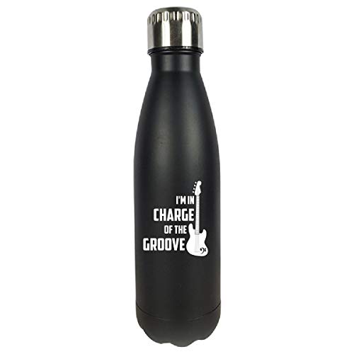 I'm In Charge Of The Groove Cool Gift For Bass Guitar Player - Water Bottle Double Wall Vacuum
