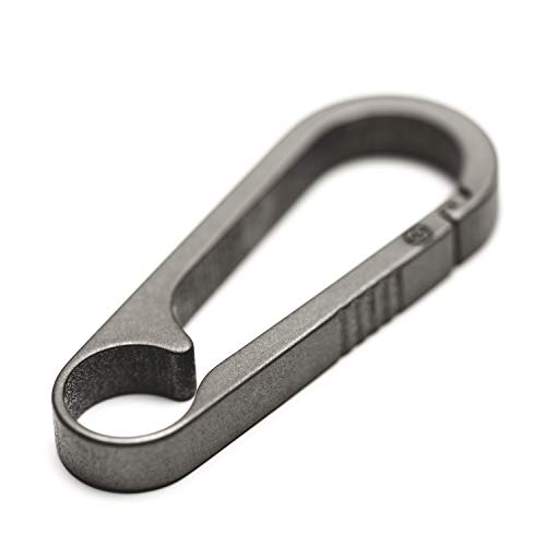 G2 Titanium Heavy Duty Carabiner Keychain, EDC Quick Release Hooks, Retractable Locking Design for Detachable Access, Supports Home, Vehicle and Work Keys - Thumbnail 2