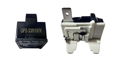 Pbros Set Of Compressor Relay 2 Pin And Overload Protector Suitable For 165 L To 250 L Refrigerators Black Amazon In Home Kitchen