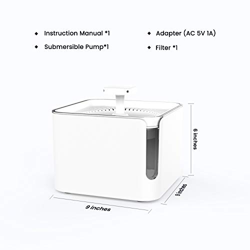 Apexto Pet Drinking Water Fountain, Automatic Pet Water Dispenser