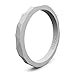 Enso Silicone Ring/Wedding Band. Hammered Design for Men and Women Color: Grey. Size: 6