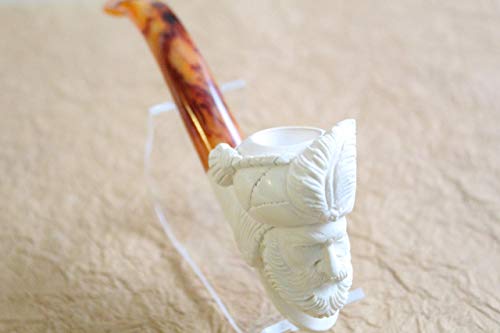 Handcrafted Meerschaum Tobacco Pipe, Pipe Sultan King Tzar Head, Hand Carved by Handmade Studio