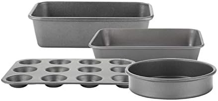 Prestige 66935 Tough & Strong 4 Piece bakeware Set-Reinforced Non-Stick Steel Bake Ware - Oven and Dishwasher Safe