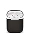 Xberstar Silicone Shock Proof Protective Case Sleeve Skin Cover for AirPods True Wireless Headphone Charging Box (Black)