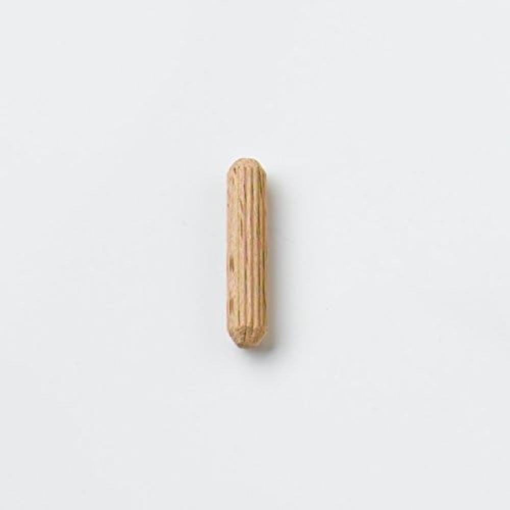 Merriway BH07199 (150 Pcs) Hardwood Wooden Fluted Dowels M8 x 40mm - Pack of 150 Pieces