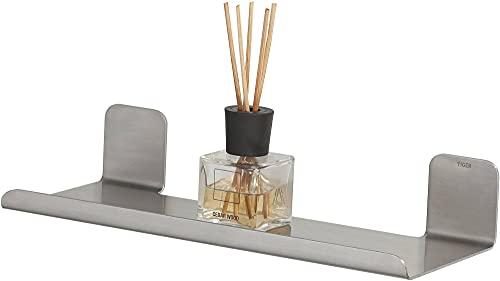 Tiger Colar Bathroom shelf 30 cm Brushed stainless steel