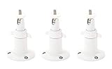 Wasserstein Adjustable Security Wall Mount Compatible with Arlo Ultra, Pro, Pro 2, Pro 3 & Other Compatible Models (3-Pack, White)