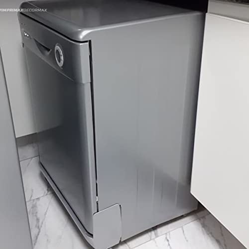 Adesivo Envelopamento Prata Inox Geladeira Fogão 2m x 60cm