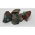 Pachamama Essentials Bloodstone Crystals Raw Rough Natural Premium Grade Stones - Chakra Healing- Home Decor (Bloodstone)