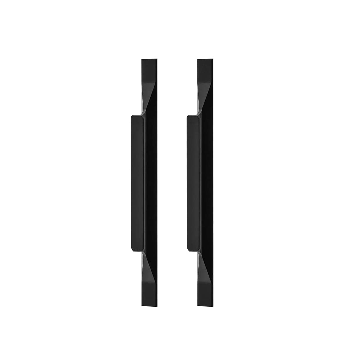 Qrity 2X European Aluminum Alloy Handles Kitchen Cabinet Pulls Wardrobe Hardware Drawer Pull Overall Length 160mm, Hole Distance 96mm