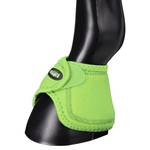 Tough1 No Turn Bell Boots - Neon Green - Medium