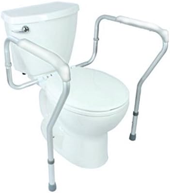 Toilet Safety Rail Frame by Revolution Mobility - Bathroom Safety Frame for Elderly and Disabled - Toilet Safety Handrail Grab Bar - Adjustable Height
