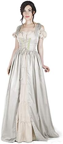 Boho Set Medieval Irish Costume Chemise and Over Dress