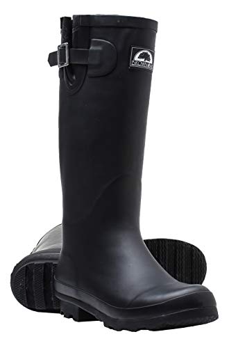 Brown-Oak-Womens-Rebecca-Waterproof-Adjustable-Wellington-Mid-Calf-Rubber-Rain-Boots