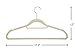 Finnhomy Heavy Duty 50 Pack Clothes Hangers with 10 Multiple Use Finger Clips, Durable Slim-Line Velvet Hangers Non-Slip Sturdy Clothing Hangers, Beige