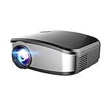 Mengshen LED Hd Mini Portable Projector 1200 Lumens 1080P Contrast 1200:1 130" for Cinema Movie Night Video TV Gaming HDMI USB VGA AV ATV MHL For Android Iphone LCD Video Projector MS-C6Black