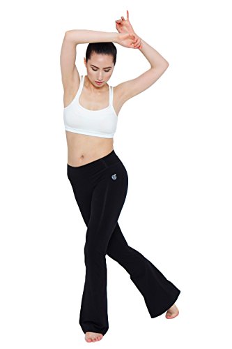 green apple yoga flare pants
