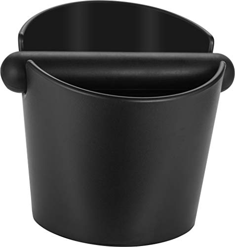 APTSPADE Espresso Knock Box,4.8 Inch Coffee Knock Box, Espresso Dump Bin With Removable Knock Bar and Non-Slip Base