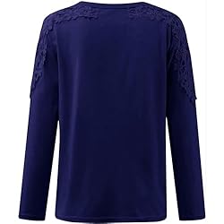 iPOGP Women's Round Neck Solid Color Hollow