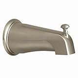 Moen 3808BN Kingsley Replacement Tub Diverter Spout 1/2-Inch Slip Fit Connection, Brushed Nickel