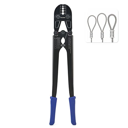 iCrimp Wire Rope Crimping Tool for Aluminum Oval Sleeves,Stop Sleeves