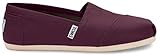 Tom's Women's Classic Canvas Slip-on (9 B(M) US / 39-40 EUR, Red Mahogany.)